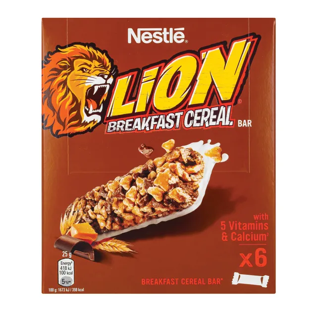 Dribsnių batonėlis, Lion 6x25g