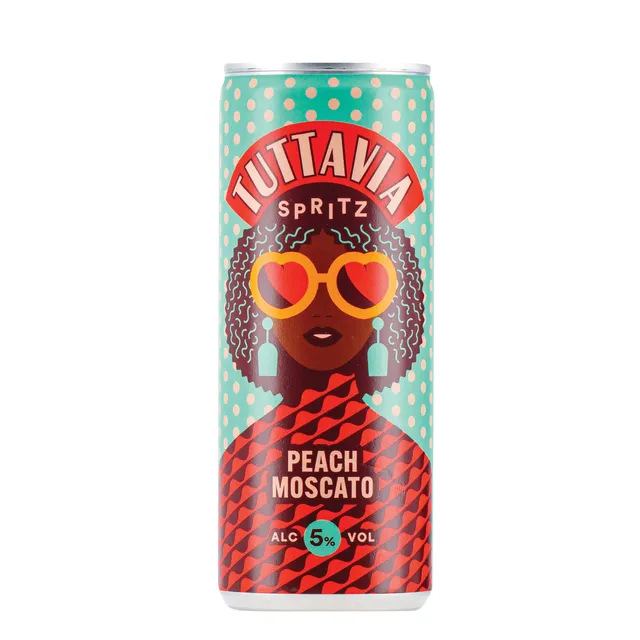 Aromatizuotas vyno gėrimas TUTTAVIA PEACH MOSCATO 5% 0,25L
