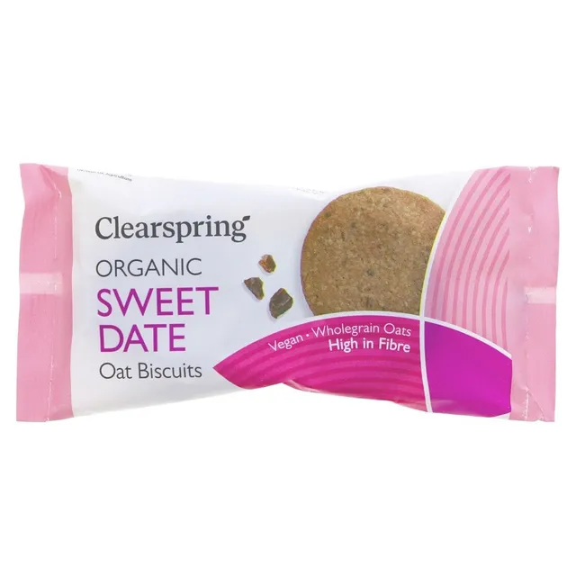 Ekologiški avižiniai sausainiai su datulėmis CLEARSPRING, 40 g
