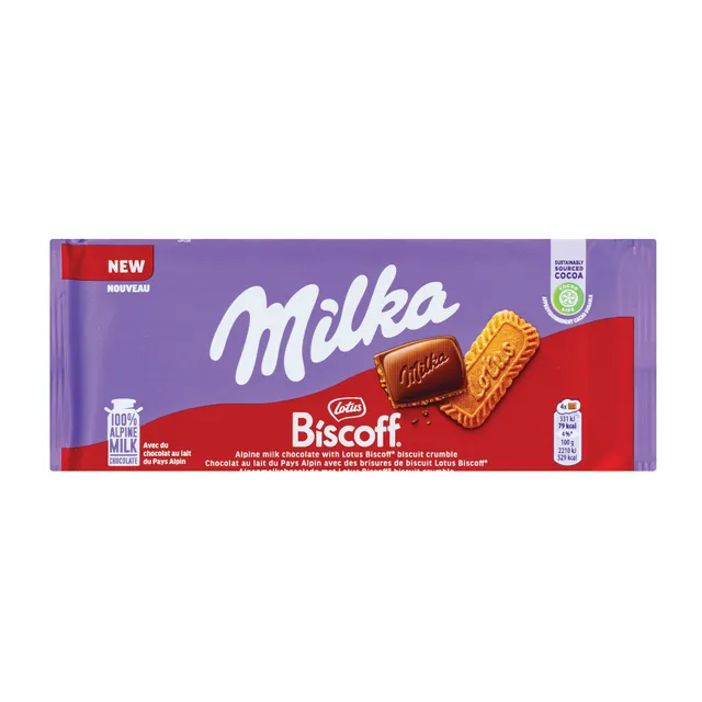 Šokoladas Milka BISCOFF 90G