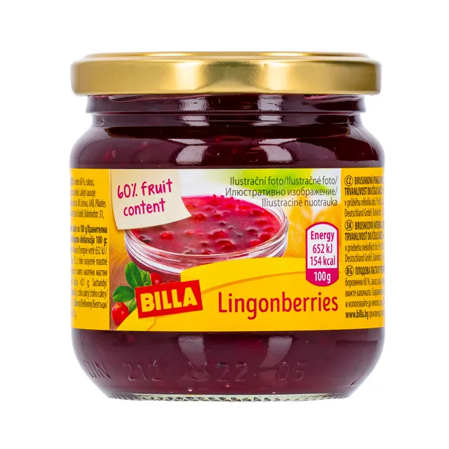 Bruknių uogienė BILLA, 215 g