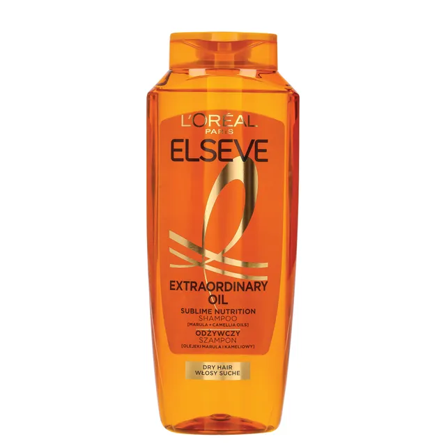 L'Oreal Paris ELSEVE Extraordinary Oil intensyviai maitinantis šampūnas sausiems plaukams, 400ml