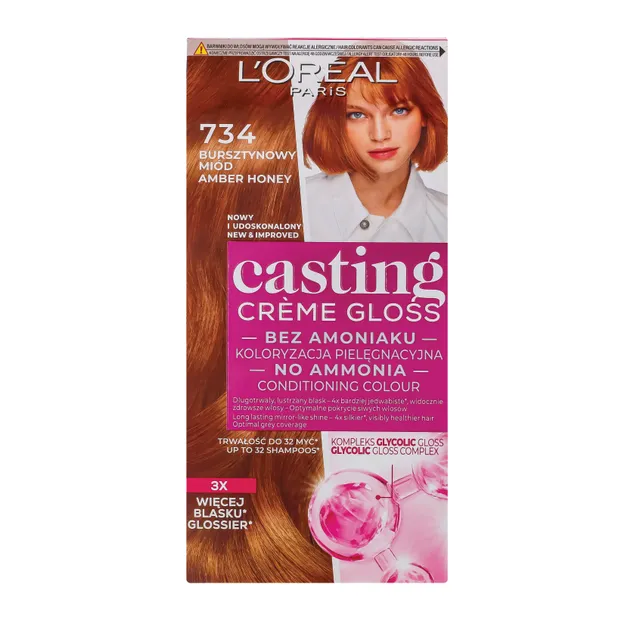 Casting Creme Gloss pusiau ilgalaikiai plaukų dažai be amoniako,734
