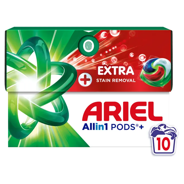 Skalbimo kapsulės ARIEL Extra Clean, 10 skalb.