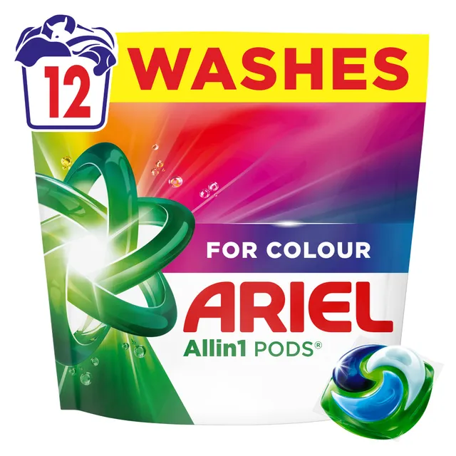 Skalbimo kapsulės ARIEL Color, 12 skalb.