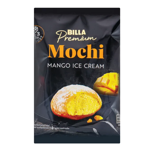 Mangų skonio Mochi ledai BILLA PREMIUM, 50 g