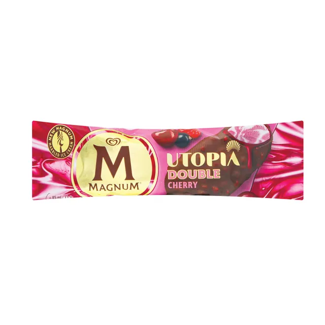 Valgomieji ledai su vyšniomis MAGNUM DOUBLE CHERRY, 85 ml / 71 g