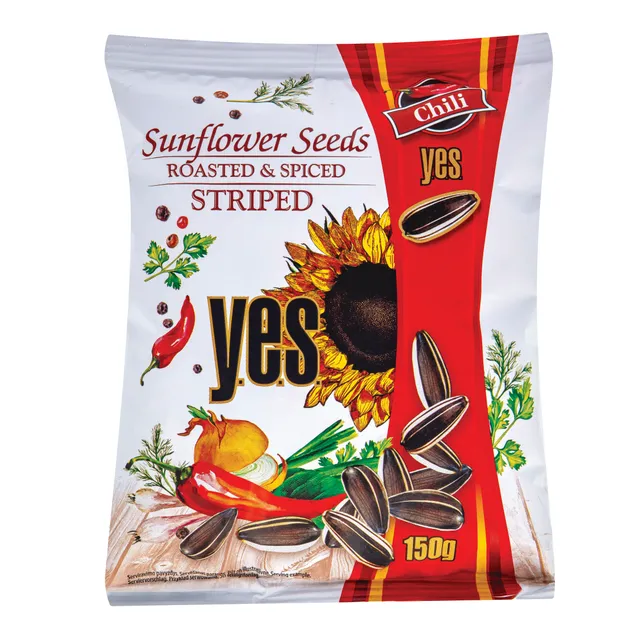 Saulėgrąžos YES dryž. su čili 150g