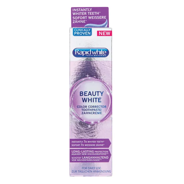 RAPID WHITE Beauty White dantų pasta, balinamoji, 75ml