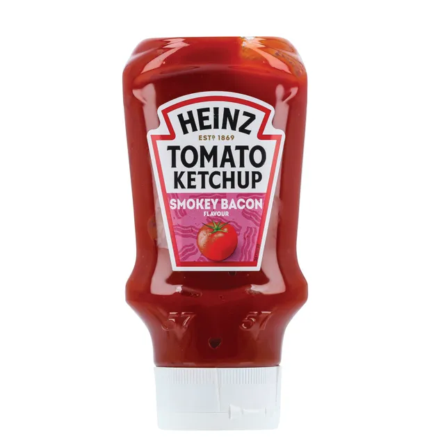 HEINZ rūkytos šoninės skonio kečupas, 400ml/460g