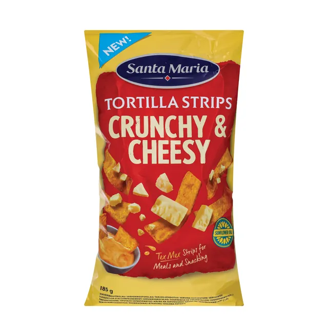 Traškūs kukurūzų traškučiai sūrio skonio SANTA MARIA, 185 g