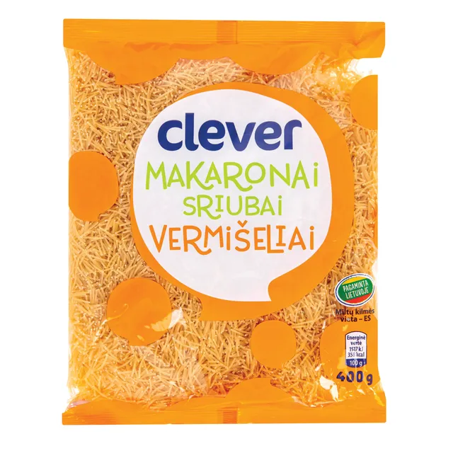 Makaronai "Clever" - Vermišėliai 400g