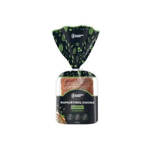 Sumuštinių duona su sėklomis, raik., fas., 0,2 kg