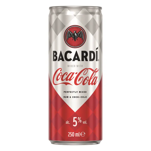 Alkoholinis kokteilis be kofeino BACARDI & COCA-COLA 5%, 250 ml