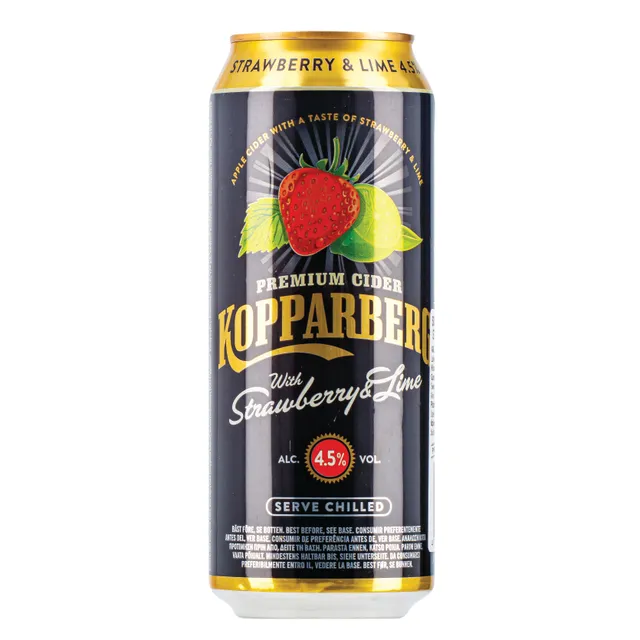 Sidras KOPPARBERG Strawberry & Lime (4,5%) 0,5 l