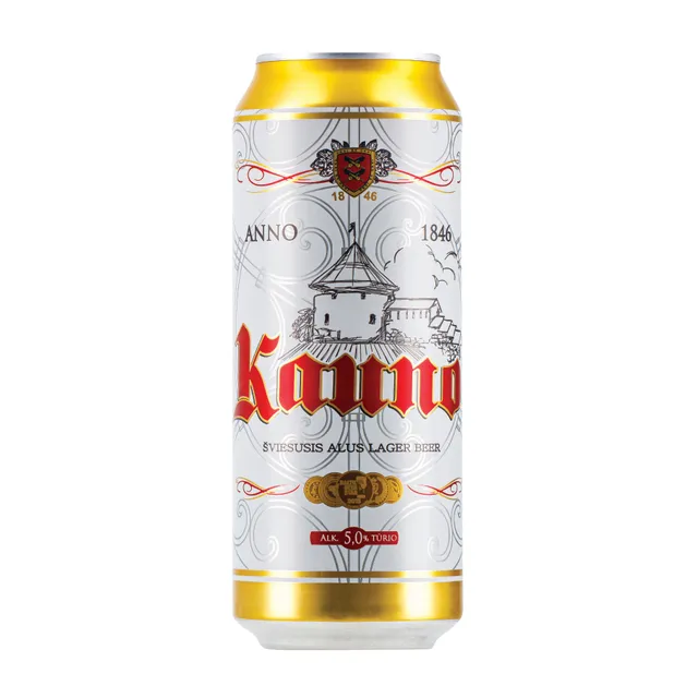 Alus šviesusis KAUNO 5%, 500 ml