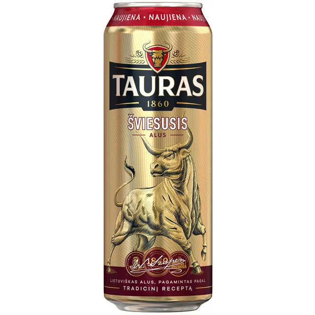 Alus TAURAS Šviesusis 4,7% 0,568 l
