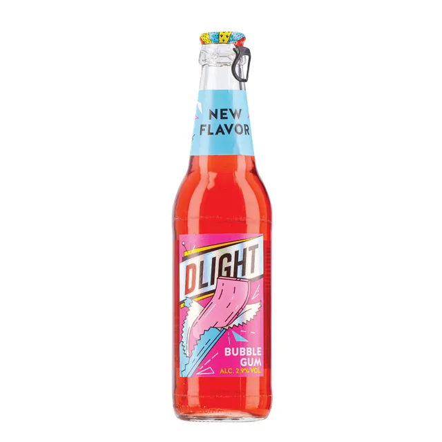 Gazuotas alaus kokteilis DLIGHT BUBBLE GUM 2,9%, 330 ml