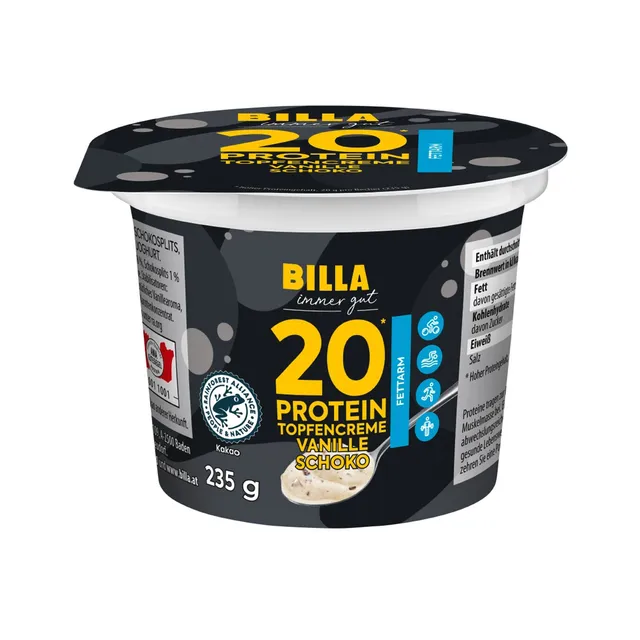 Pūtėsiai vanilės skonio BILLA High Protein, 200 g