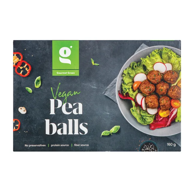 Žirnių kukuliai GOURMET GREEN, 6x160g