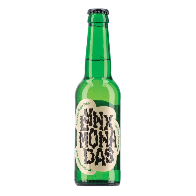 Gazuotas gaivusis gėrimas LYNXMONADAS ZERO SUGAR su kanapių žiedais, 330 ml