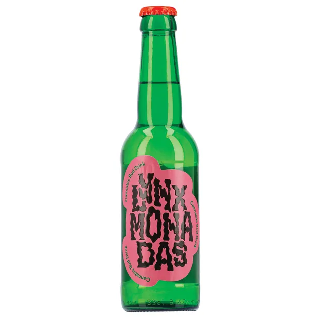 Gazuotas gaivusis gėrimas, LYNXMONADAS su kanapių žiedais ir matcha, 330ml