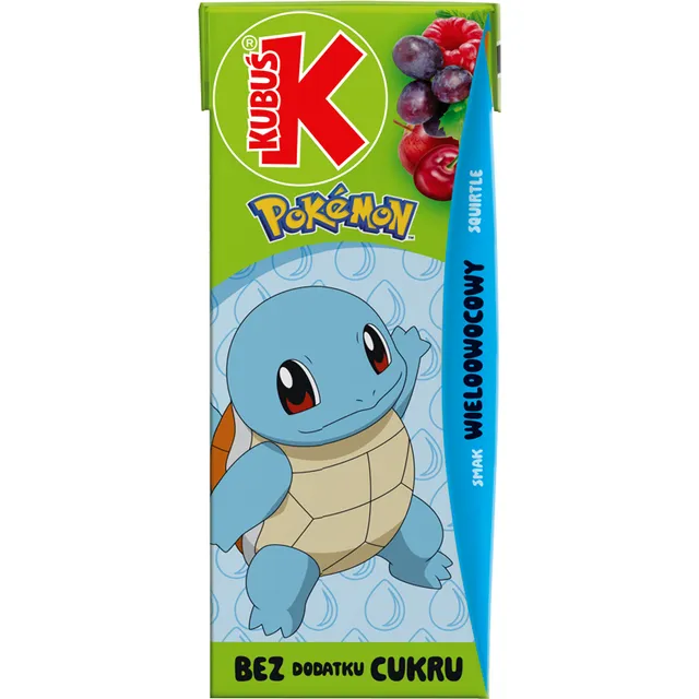 Įvairių vaisių skonio gėrimas KUBUŠ, 200 ml