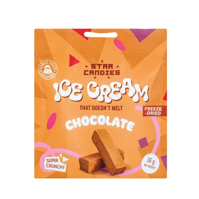 STAR CANDIES Šaltyje džiovinti šokoladiniai ledai, 16g