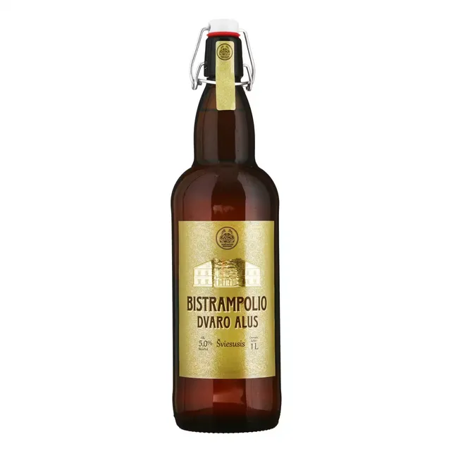 Šviesusis alus BISTRAMPOLIO DVARO 5%, 1 l