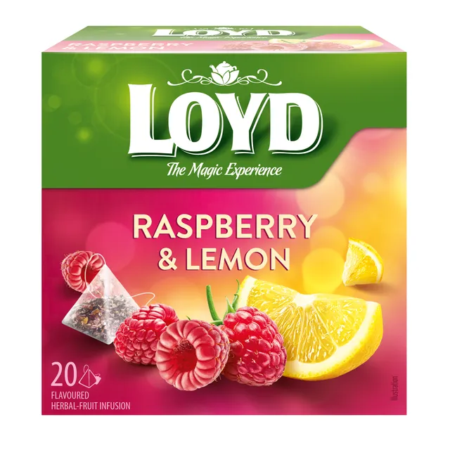 Vaisinės arbatos gėrimas LOYD, aviečių ir