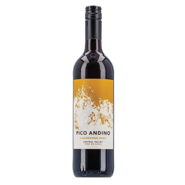 Raudonasis sausas vynas PICO ANDINO CARMENERE (PICO ANDINO CARMENERE RED DRY 12% 0.75L)