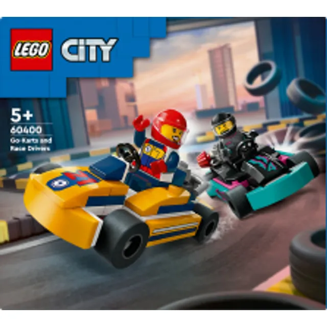 Konstruktorius Gokartai ir lenktynininkai LEGO City, 60400