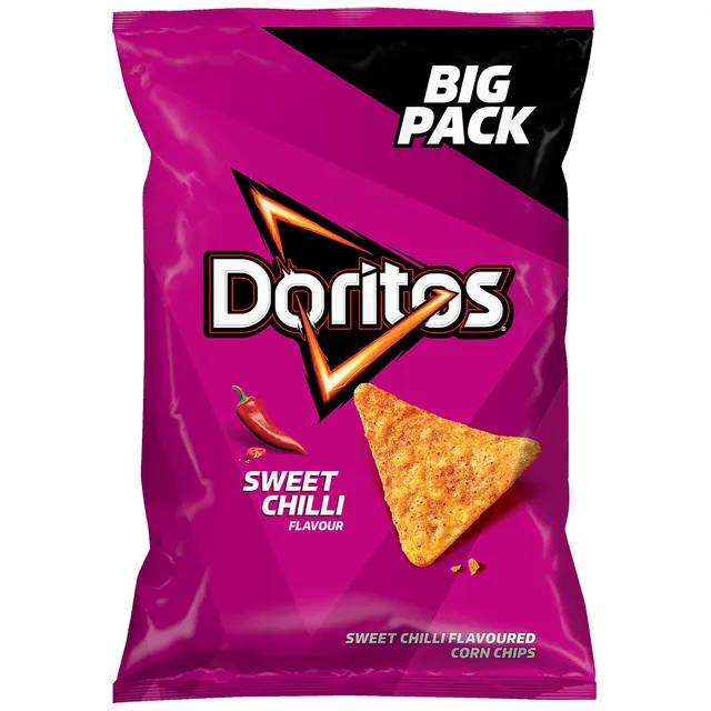 Saldžiųjų čili pipirų skonio kukurūzų traškučiai DORITOS, 180 g