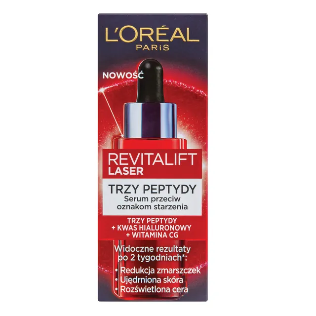 L'oreal Revitalift Laser korekcinis senėjimą stabdantis serumas su tripeptidais, 30 ml