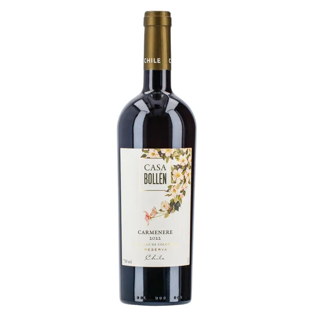 Raudonasis sausas vynas CASA BOLLEN CARMENERE (CASA BOLLEN CARMENERE red dry 14% 0,75L)