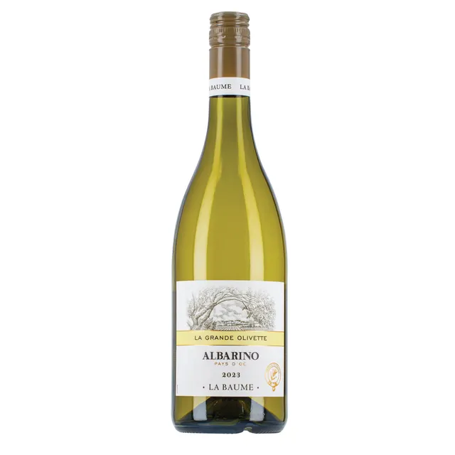 Baltasis sausas vynas LA BAUME OLIVETTE ALBARINO (LA BAUME OLIVETTE ALBARINO white dry 12,5% 1L)