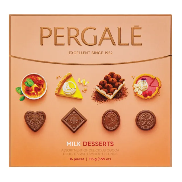 Saldainių rinkinys PERGALĖ Desserts 113g