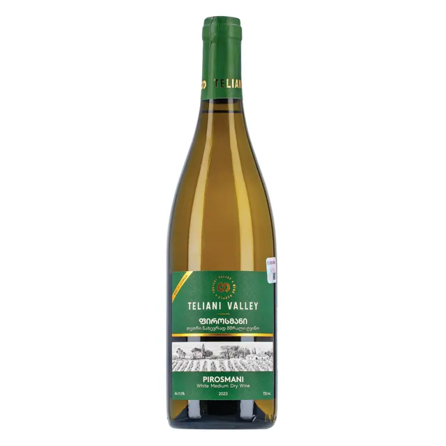 Baltasis pusiau sausas vynas TELIANI VALLEY Pirosmani (TELIANI VALLEY Pirosmani white semi dry 11% 0,75L)