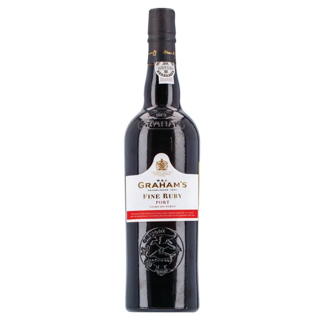 Likerinis raudonas vynas Graham's Fine Ruby Port SKVN (Graham's Fine Ruby Port red sweet 19% 0,75L)