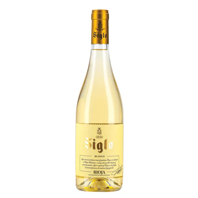 Baltasis sausas vynas SIGLO BLANCO RIOJA su SKVN (SIGLO BLANCO RIOJA D.O.C. white dry 12% 0,75L)