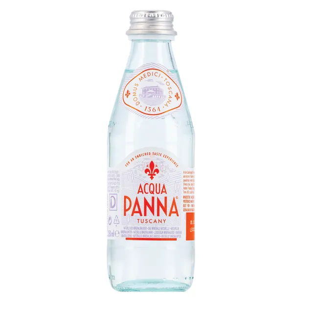 Negazuotas mineralinis vanduo Acqua Panna, 0,25 l