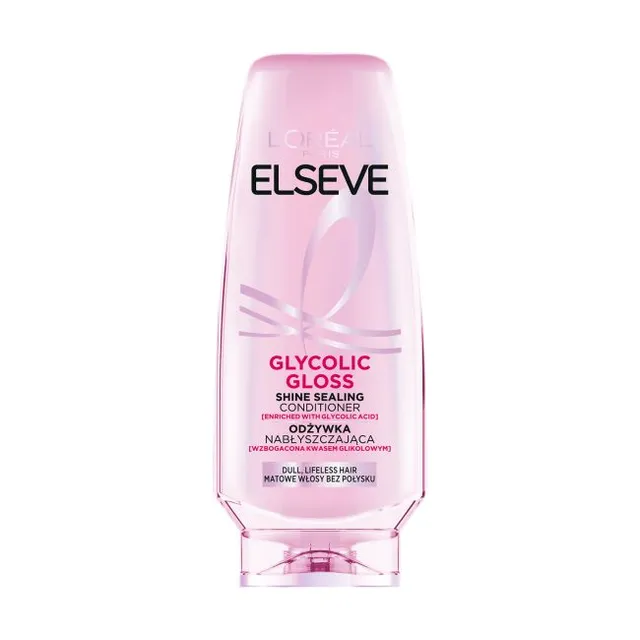 Elseve Glycolic Gloss kondicionierius žvilgantiems plaukams, 200 ml
