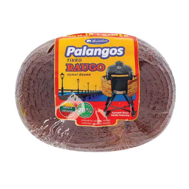 Tikro raugo tamsi duona PALANGOS, 500 g