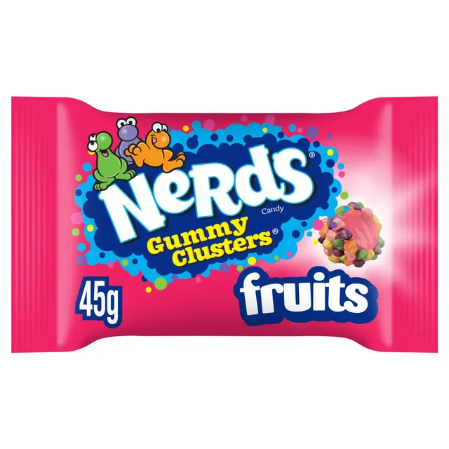Saldainiai NERDS GUMMY CLUSTERS (FRUITS), 45g