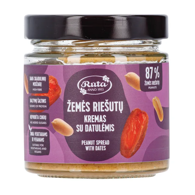 Žemės riešutų kremas su datulėmis RŪTA, 320 g