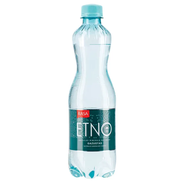Natūralus mineralinis vanduo, gazuotas RASA ETNO, 0,5L