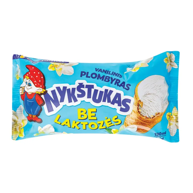 Vanilinis plombyras NYKŠTUKAS, be laktozės, 130 ml