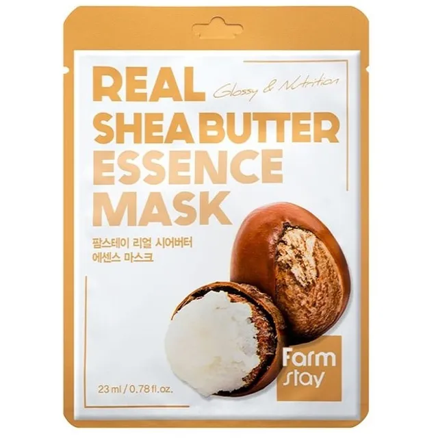 Lakštinė veido kaukė FARMSTAY REAL Shea butter 23 ml