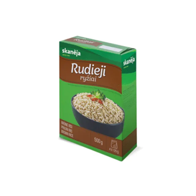 Rudieji ryžiai Skanėja 4x125g