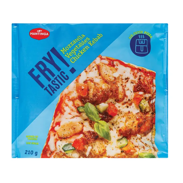 Pica FRYTASTIC su vištienos kebabo mėsa, mocarela ir daržovėmis, 210 g